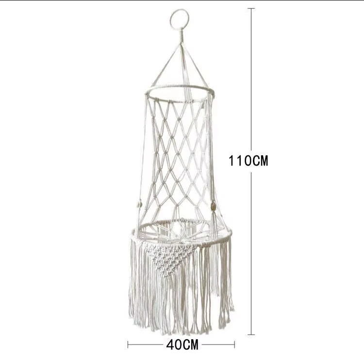 Pet Cat Hammock Swing Bed Bohemian Handwoven Tapestry Cotton Macrame for Home Bedroom Decoration Wall Hanging without Mat