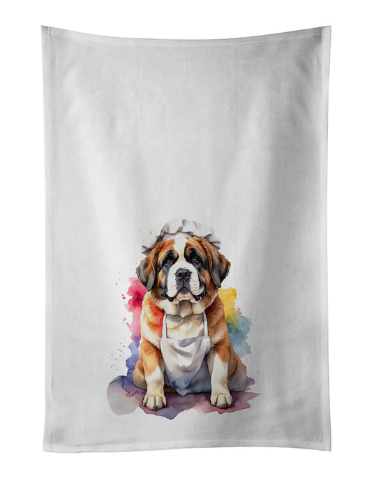 Saint Bernard Chef Kitchen Towel Set of 2