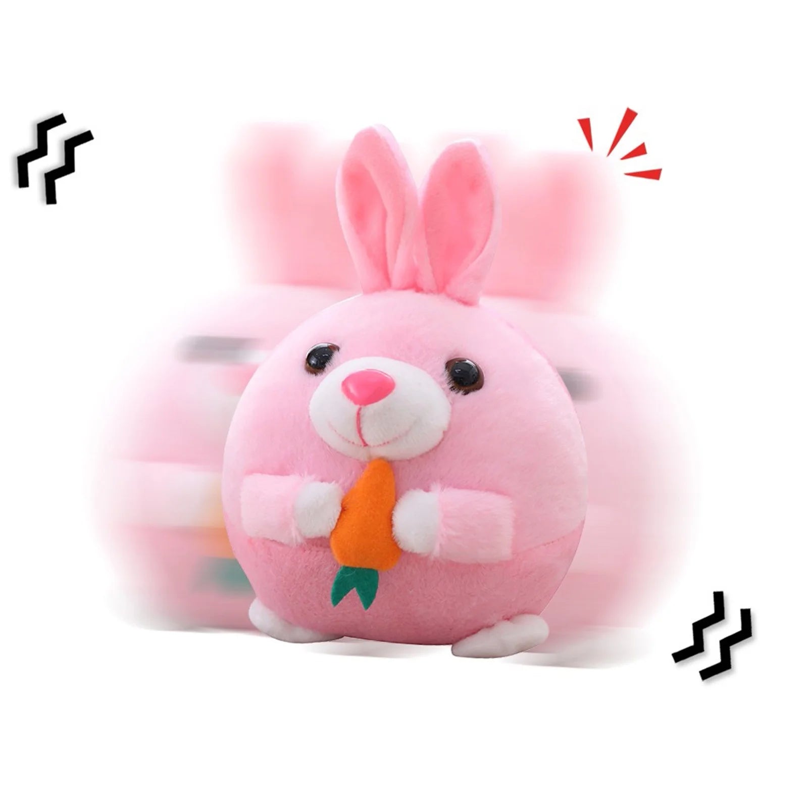 Dog Toy,Interactive Dog Toy Ball,Bouncing Rabbit Interactive Electronic Pet Plush Rabbit Toy with Sound,Dog Squeaky Toys for Aggressive Chewing,60 Song Music Durable Dog Squeaker